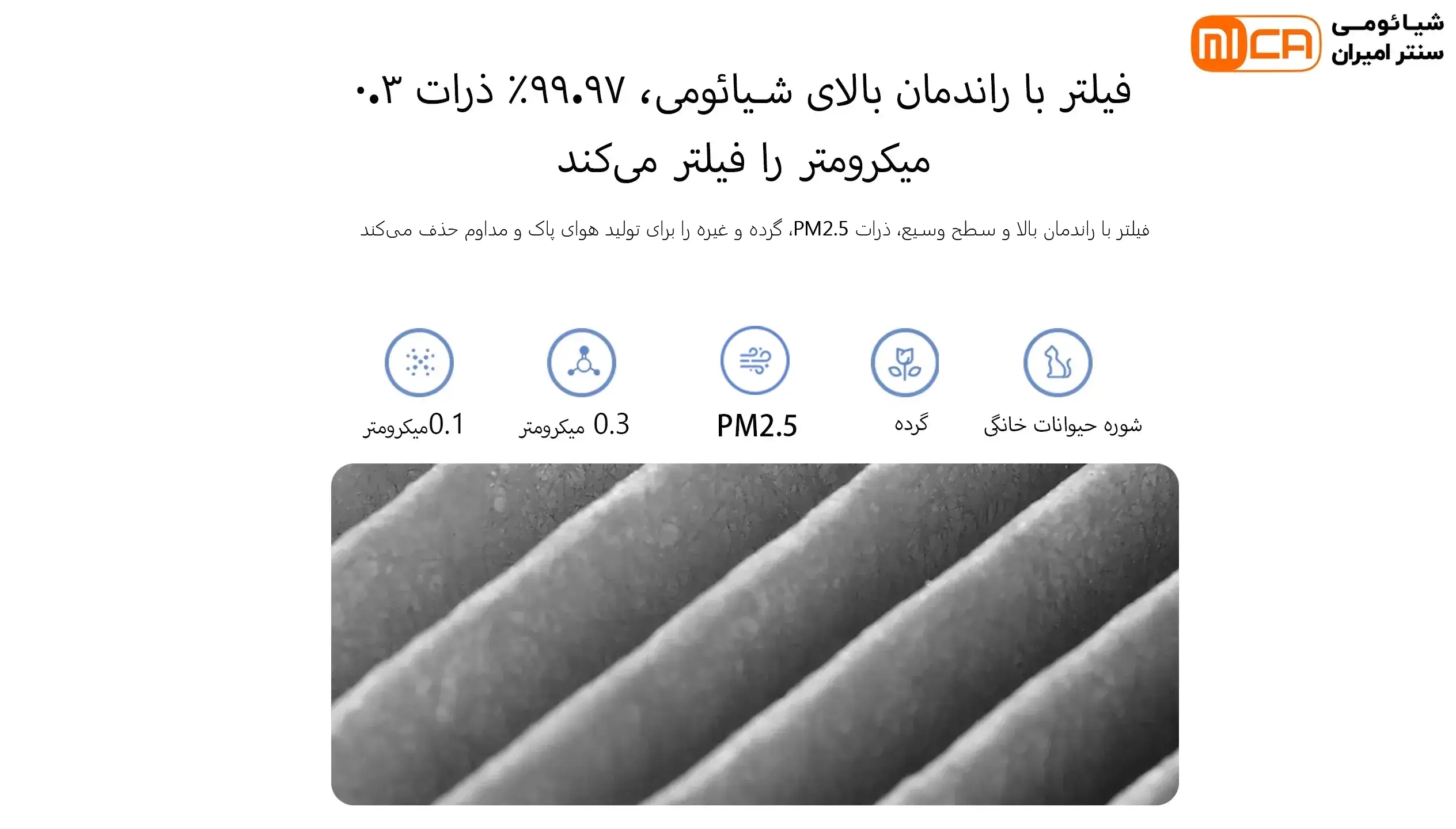 عملکرد فیلتر HEPA در Smart Air Purifier 4 Lite Filter